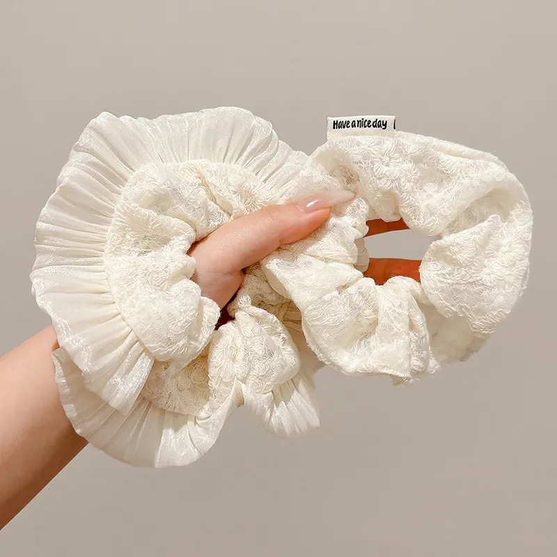 Water Jade Fabric Hair Tie Women's-1