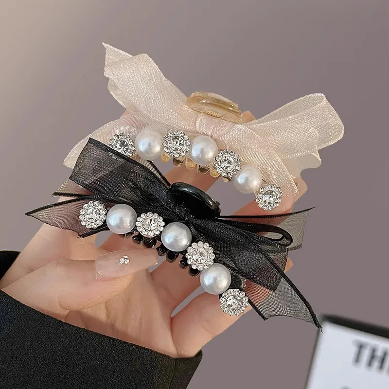 Water Jade Acrylic Hair Clips Women's-2