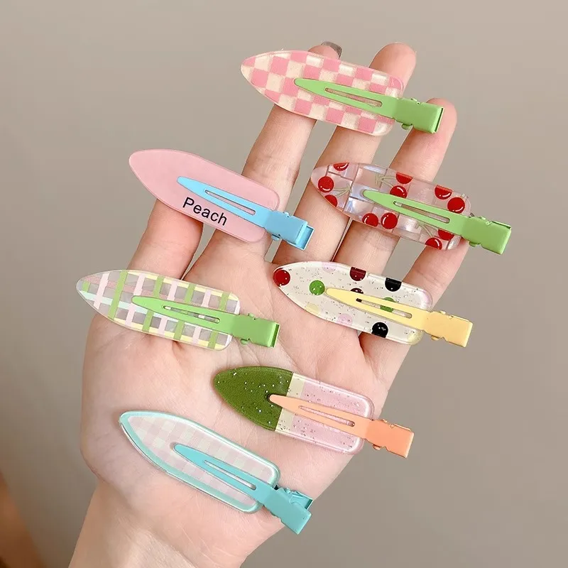 Water Jade Acrylic Hair Clips Women's-3