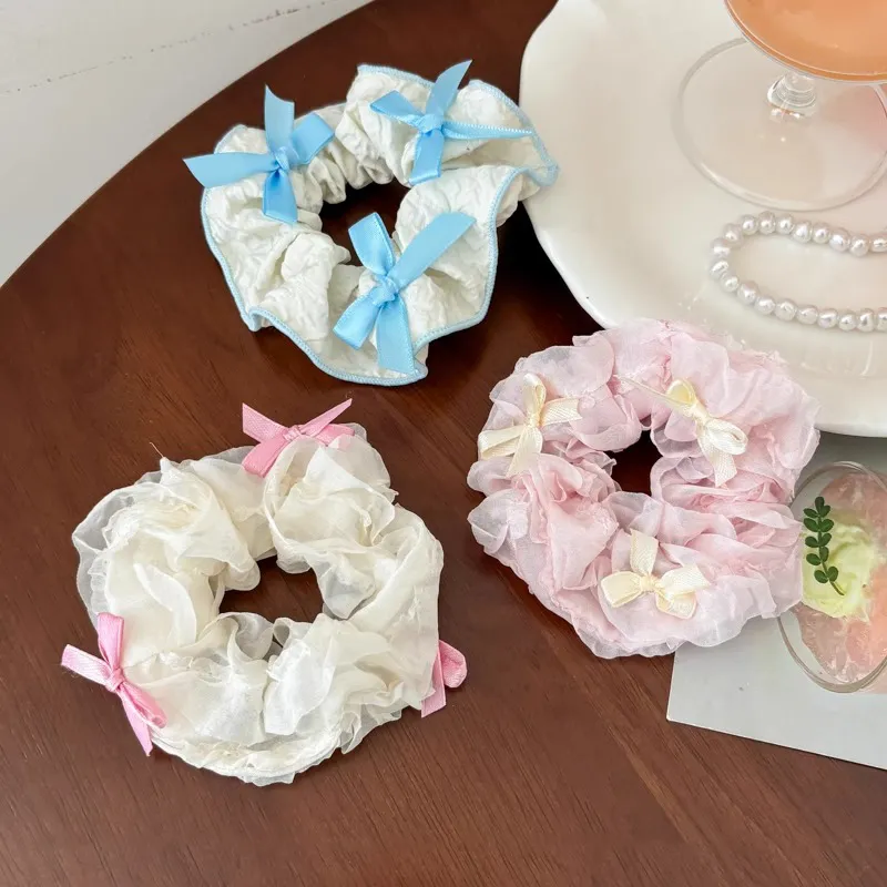 Water Jade Fabric Hair Tie Women's-4