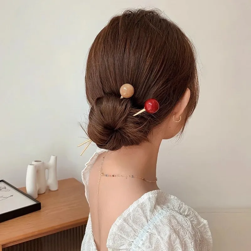 Water Jade Alloy Hairpins Women's-4
