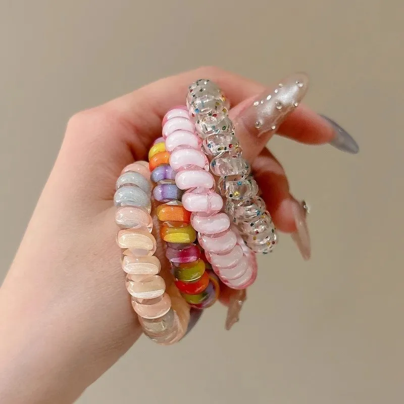 Water Jade Acrylic Hair Tie Women's-1