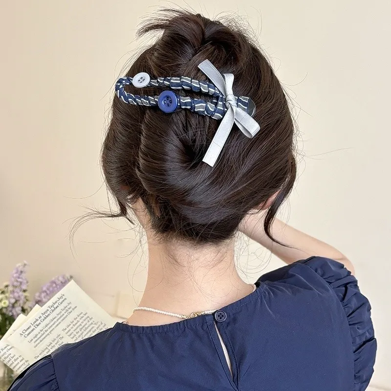 Water Jade Acrylic Hair Clips Women's-3