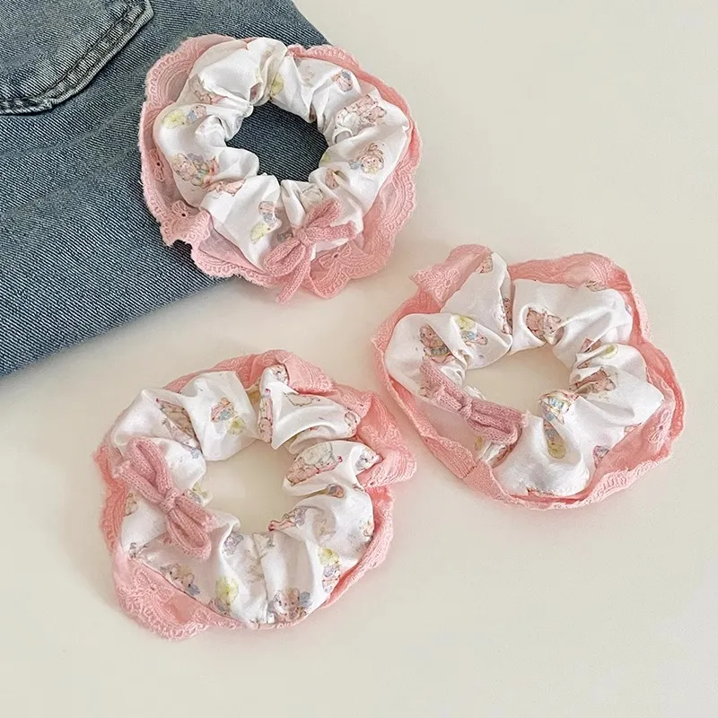 Water Jade Fabric Hair Tie Women's-4
