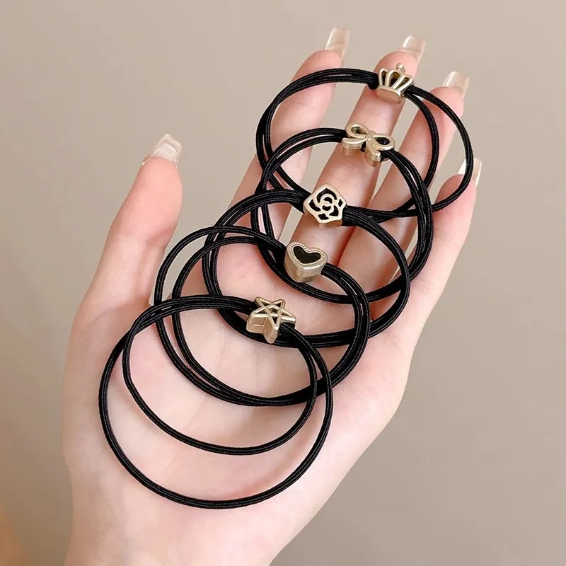 Water Jade Rubber Band Hair Tie Women's-3