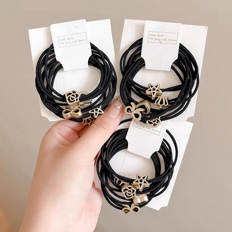 Water Jade Rubber Band Hair Tie Women's-2