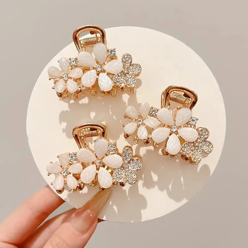 Water Jade Alloy Hair Clips Women's-5