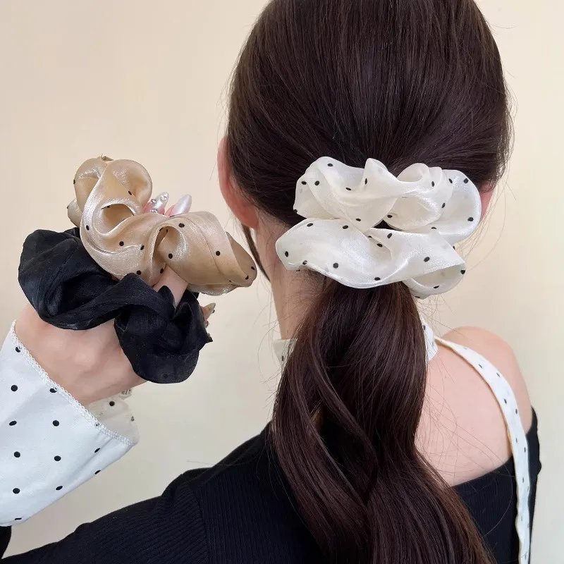 Water Jade Rubber Band Hair Tie Women's-3