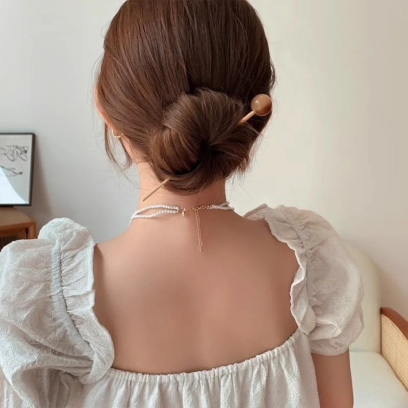Water Jade Alloy Hairpins Women's-5