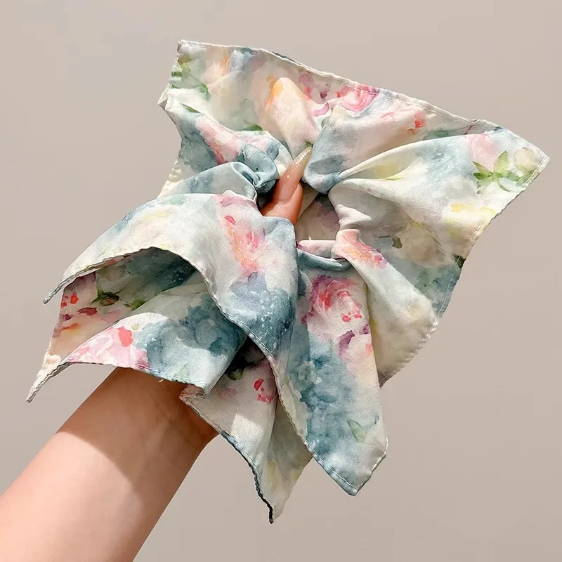 Water Jade Fabric Hair Tie Women's-4