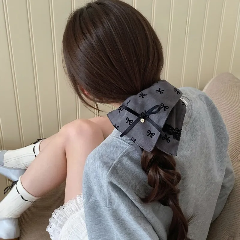 Water Jade Fabric Hair Tie Women's-2