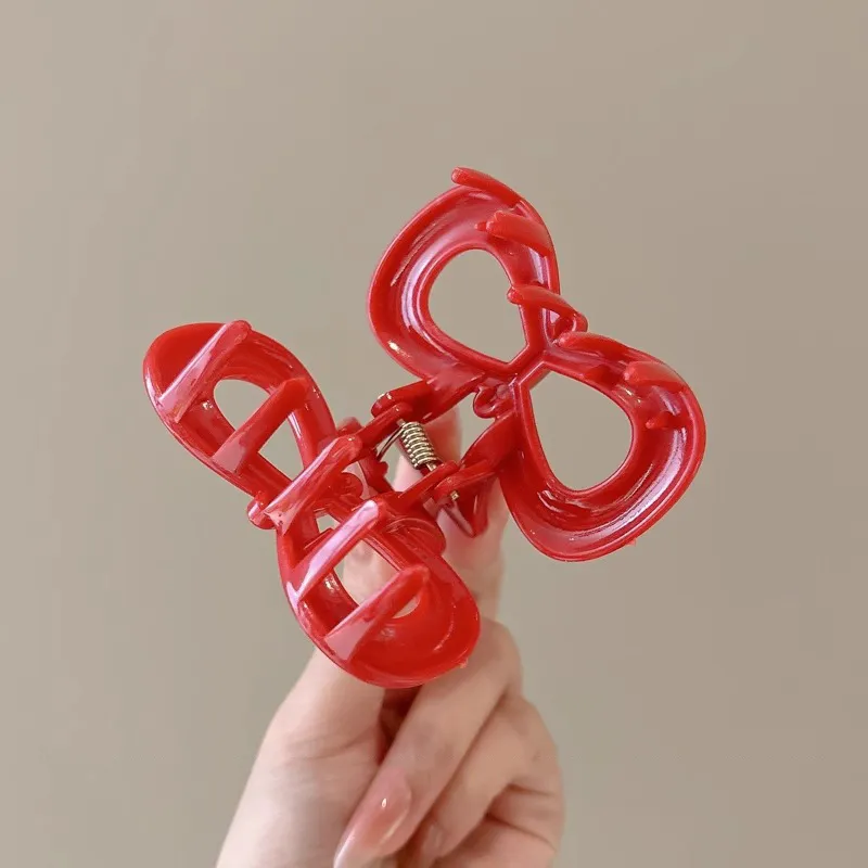Water Jade Acrylic Hair Clips Women's-5