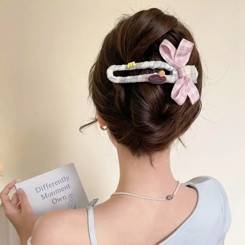 Water Jade Acrylic Hair Clips Women's-5