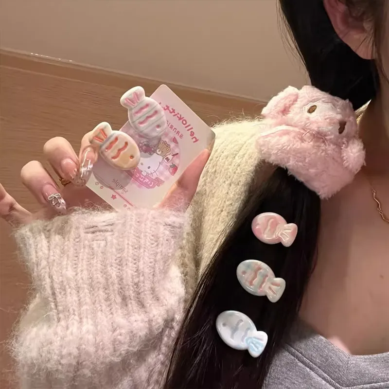 Water Jade Acrylic Hair Clips Women's-5