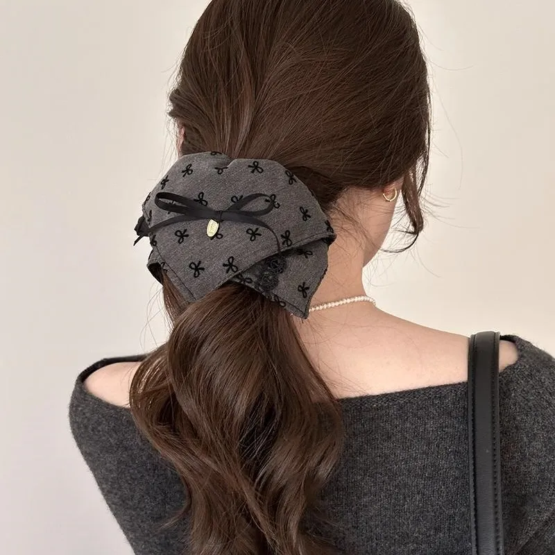 Water Jade Fabric Hair Tie Women's-4