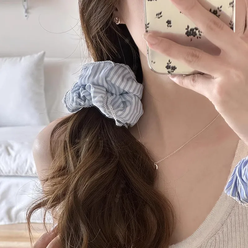 Water Jade Fabric Hair Tie Women's-1
