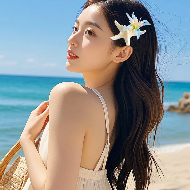 Water Jade Alloy Hair Clips Women's-1