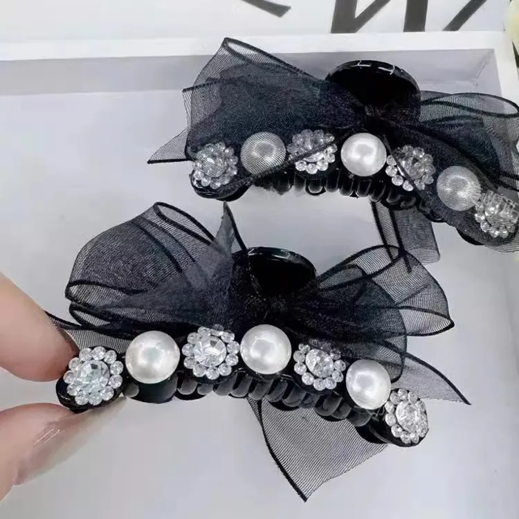 Water Jade Acrylic Hair Clips Women's-1