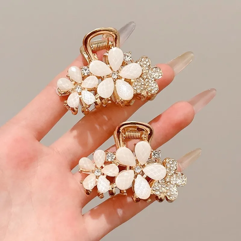 Water Jade Alloy Hair Clips Women's-2