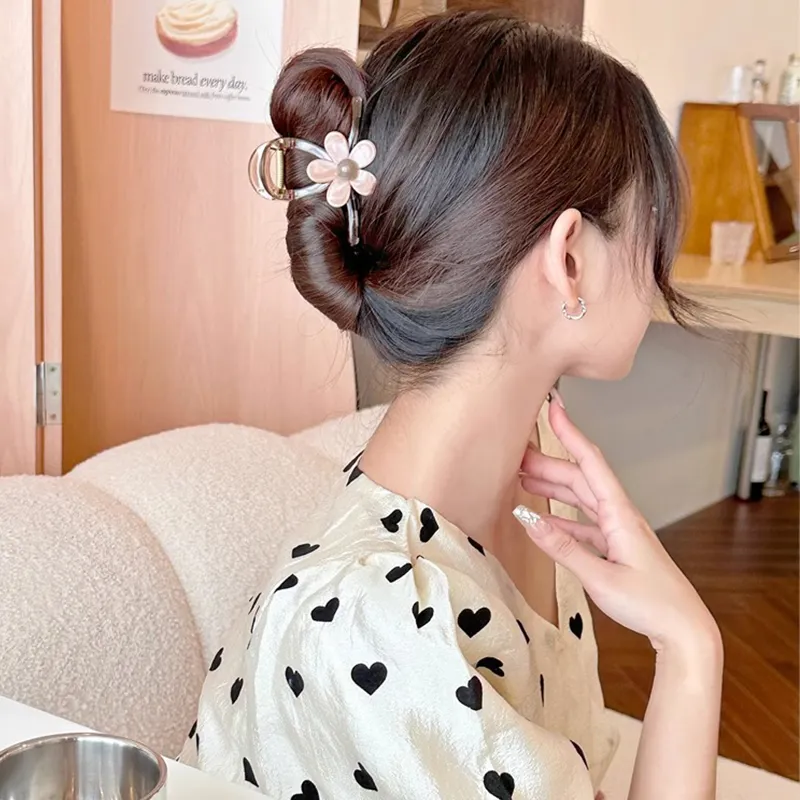Water jade Hair Clips Women's-2