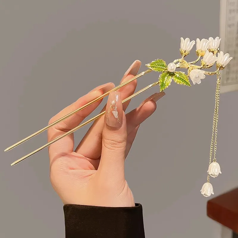 Water jade Hairpins Women's-2