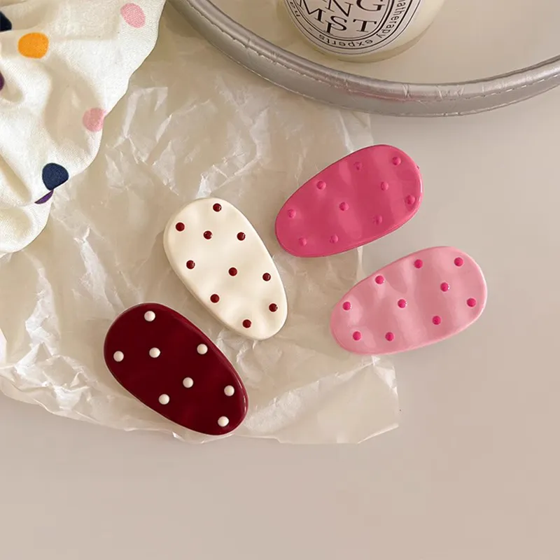Water Jade Acrylic Hair Clips Women's-3