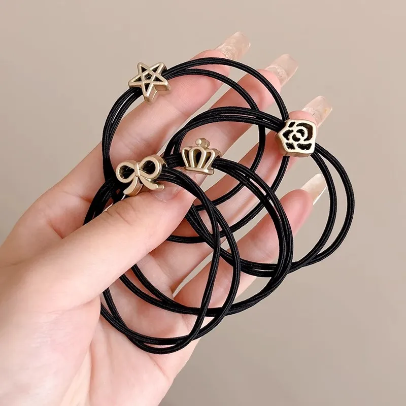 Water Jade Rubber Band Hair Tie Women's-5