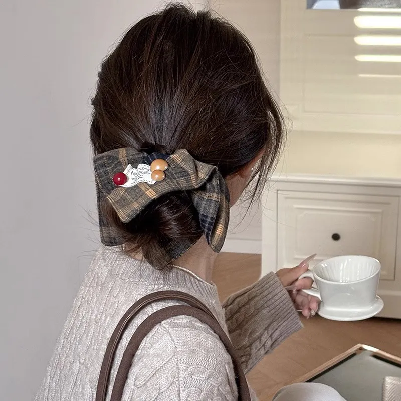 Water Jade Fabric Hair Tie Women's-4