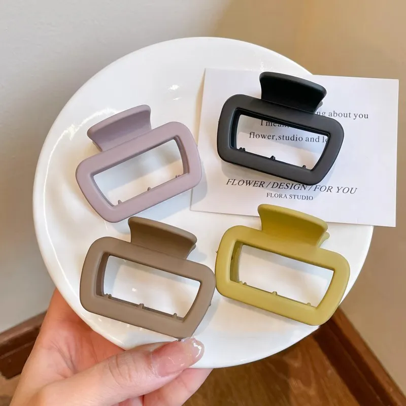 Water Jade Acrylic Hair Clips Women's-2