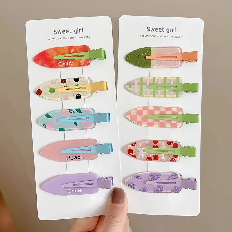 Water Jade Acrylic Hair Clips Women's-6