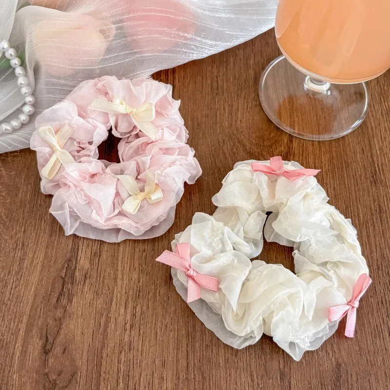 Water Jade Fabric Hair Tie Women's-3