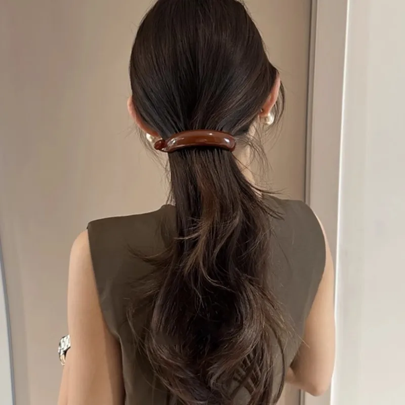 Water Jade Acrylic Hair Clips Women's-4
