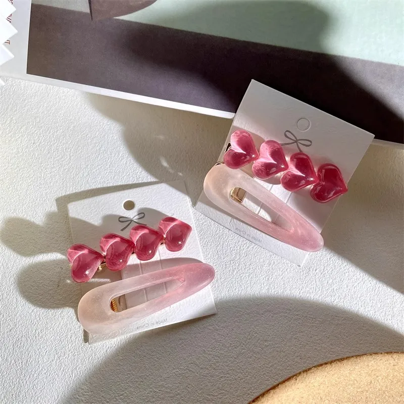 Water jade Hair Clips Women's-4