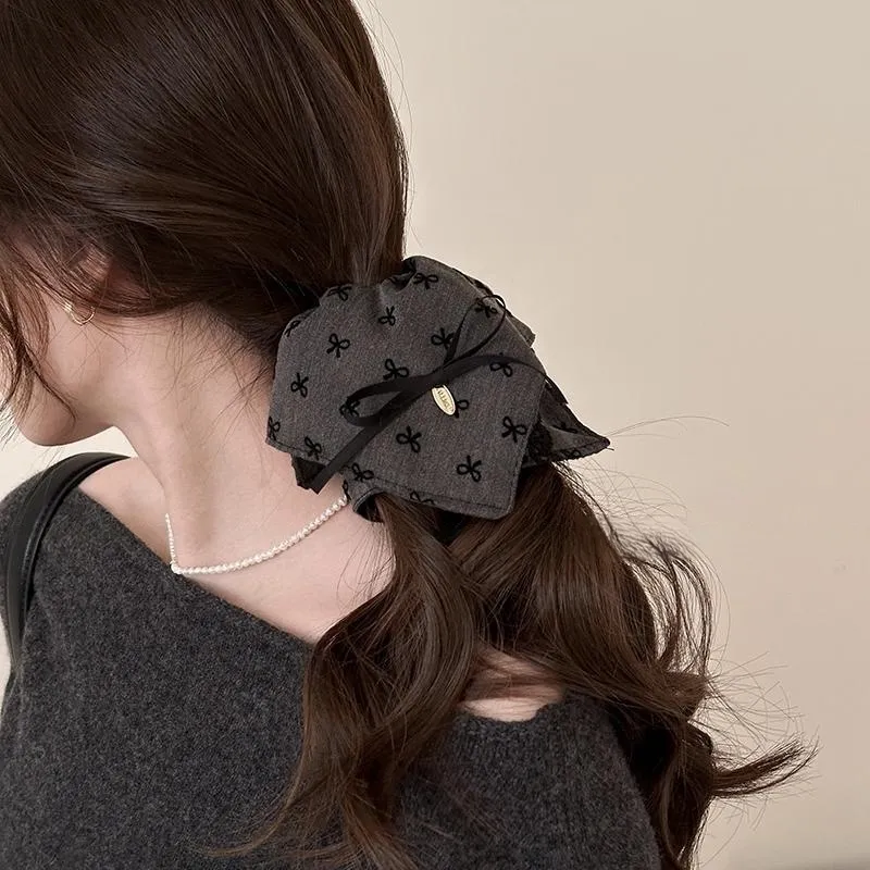 Water Jade Fabric Hair Tie Women's-5