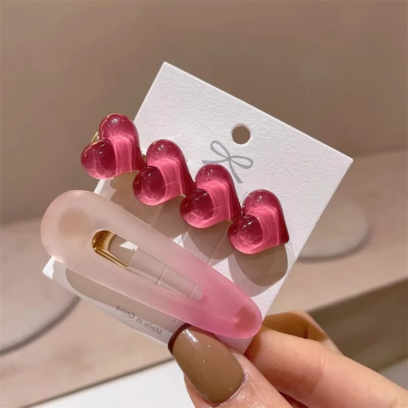 Water jade Hair Clips Women's-2