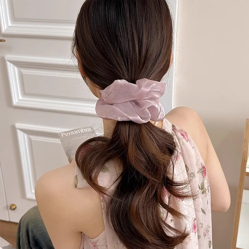 Water Jade Rubber Band Hair Tie Women's-1