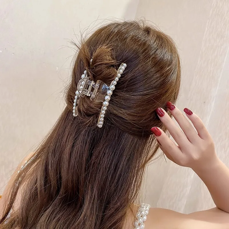 Water jade Hair Clips Women's-3