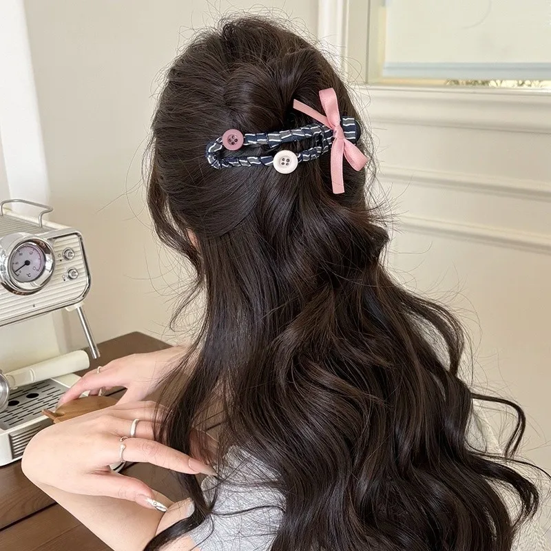 Water Jade Acrylic Hair Clips Women's-2