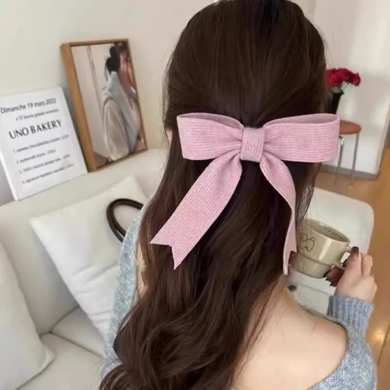 Water Jade Fabric Hair Clips Women's-3