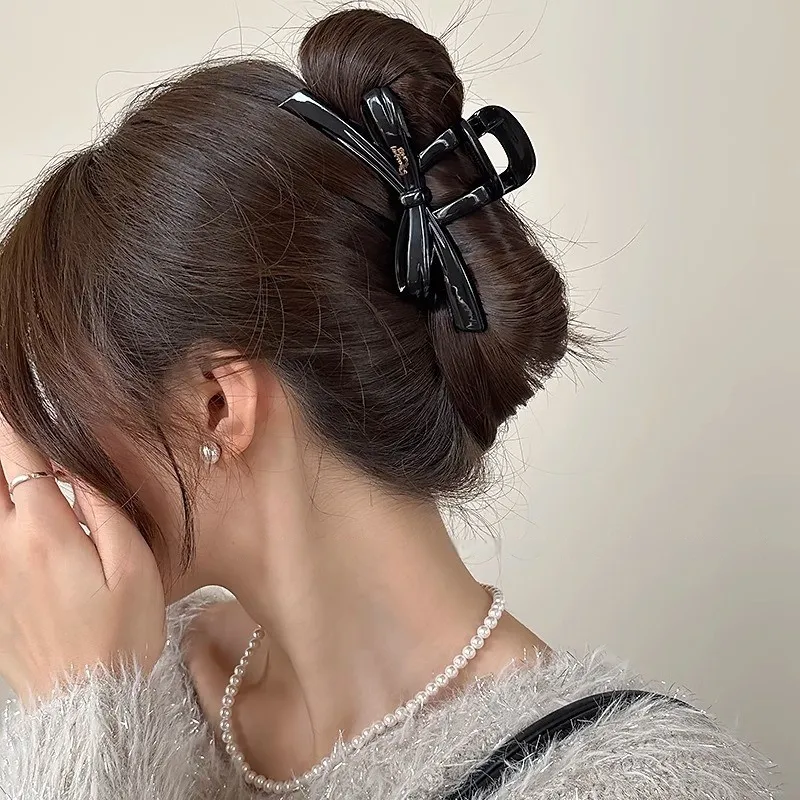 Water Jade Acrylic Hair Clips Women's-1
