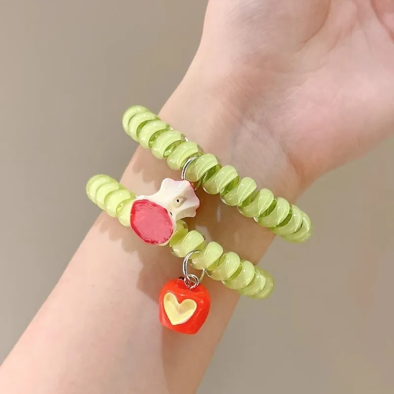 Water Jade Acrylic Hair Tie Women's-3