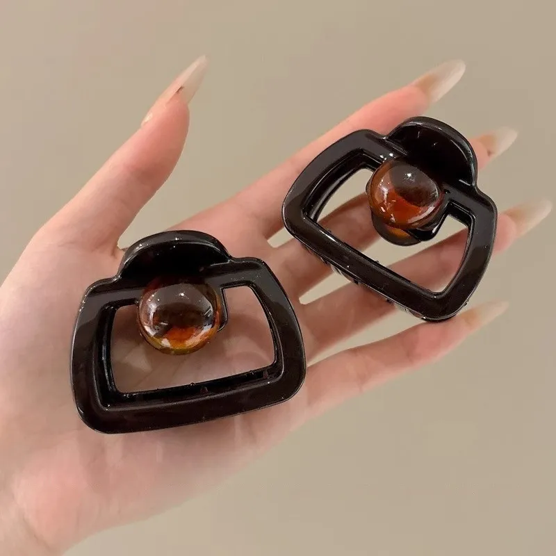 Water Jade Acrylic Hair Clips Women's-1