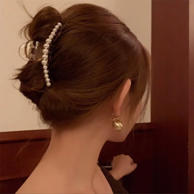 Water jade Hair Clips Women's-5