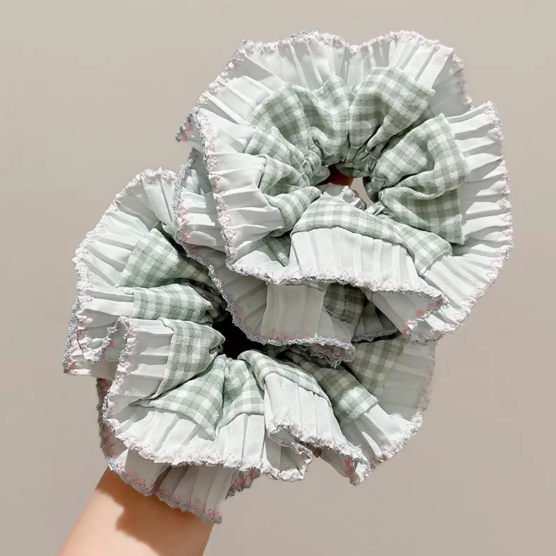 Water Jade Fabric Hair Tie Women's-3