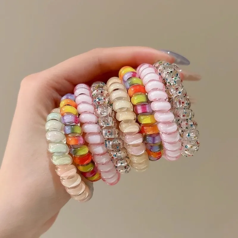 Water Jade Acrylic Hair Tie Women's-3