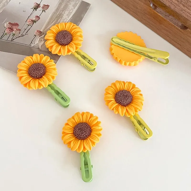 Water Jade Alloy Hair Clips Women's-4