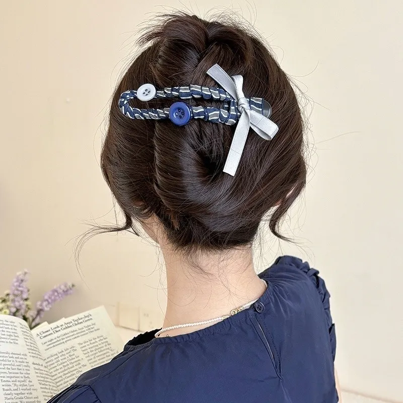 Water Jade Acrylic Hair Clips Women's-1