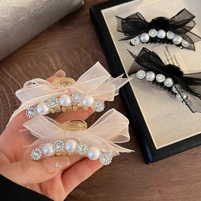 Water Jade Acrylic Hair Clips Women's-5