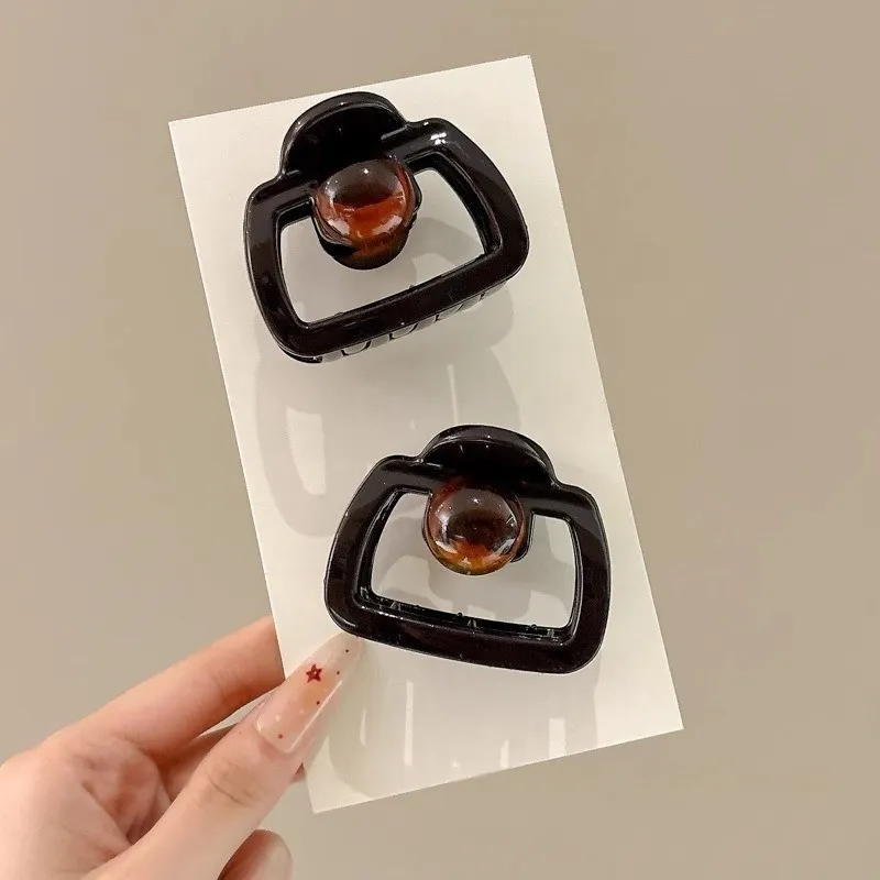 Water Jade Acrylic Hair Clips Women's-3