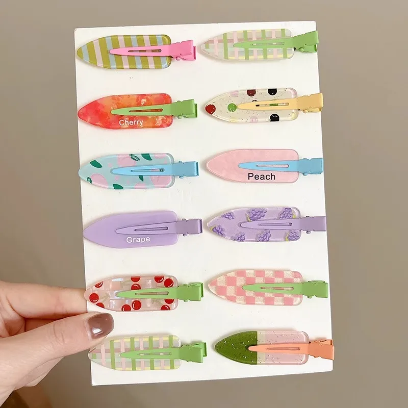 Water Jade Acrylic Hair Clips Women's-2